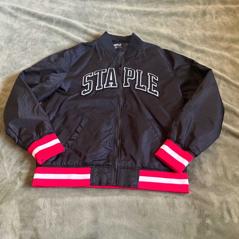 Staple World Renown Black Bomber Jacket